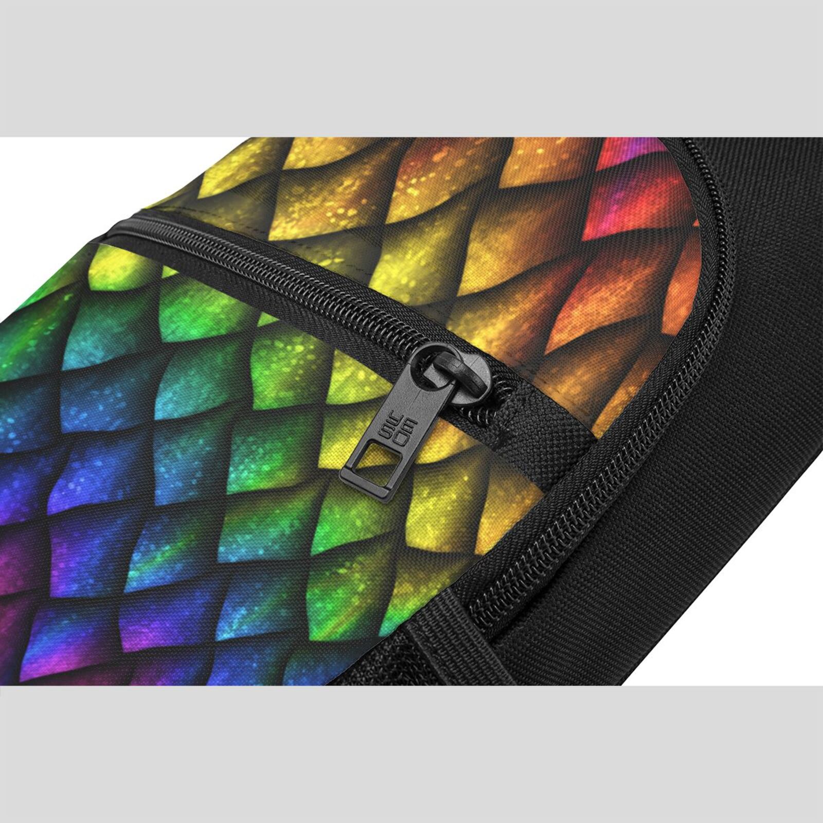 Xecao's Dragon Scales Print Sling Bag: A Versatile Chest, Shoulder, and Crossbody Backpack for Casual Days Out, Perfect for Both Men and Women