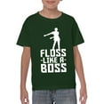 thumbnail image 6 of Floss Like A Boss - Flossin Dance Funny Emote Youth T Shirt - Small - Forest, 6 of 6