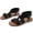 Black 7005, variant on Women's Comfortable Flat Slide Sandals - Summer Fashionable with Elastic Ankle Strap.