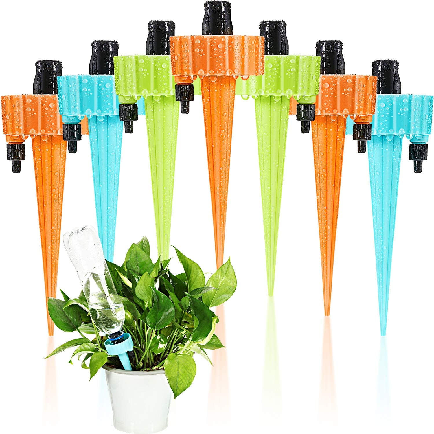 Mudder 12 Pieces Self Water Plants, Water Spikes for Plants, Self Watering Spikes, Plant Self