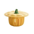 thumbnail image 1 of Fiudx Colador de Fregadero con Forma de Calabaza, Filtración Rápida de Residuos, Fácil de Limpiar, Bloqueador de Olores, para Cocina y Baño, Diseño de Plástico Duradero, Tamaño 7,7 X 11,1 X 11,1 Cm,, 1 of 7