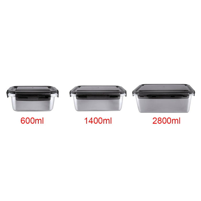 Food Storage Containers Stainless Steel Thermal Insulated Food Preservation Lunch Box Storage Container