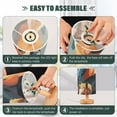 thumbnail image 4 of Horses Bedside Table Lamp LED Warm Lights with USB Charging Port Retro Cylinder Desk Lamps, 4 of 7