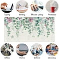 thumbnail image 3 of Eucalyptus Leaf Large Mouse Pad Watercolor Flowers Mouse Pad XXL Green Red Leaves Desk Mat 31.5x15.75 Inch,Spring/Summer Extended Keyboard Mat with Precision Stitched Edges and Non-Slip Rubber Base, 3 of 5