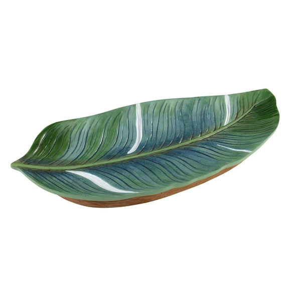 Avanti Linens  Viva Palm Tray - Green