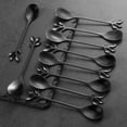 thumbnail image 3 of Kiibsot 4.7 Inches Mini Stainless Steel Leaf-Shaped Coffee Spoons - 10-Piece, Espresso & Dessert Tea Spoons Teaspoon, Perfect for Demitasse & Small Servings, 3 of 9