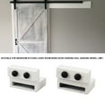 thumbnail image 4 of Rail Roller Stop Limit Device, White Durable Barn Door Stopper Super Quiet Simple Installation  For Living Room, 4 of 8