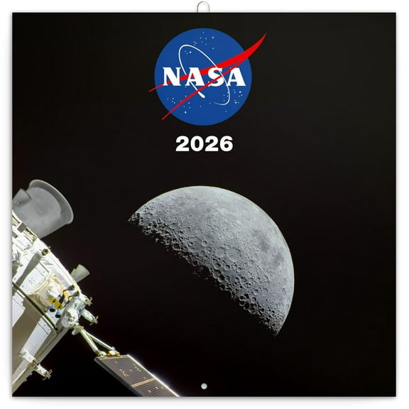 Calendar 2025-2026 NASA Space Planner, Galaxy Photography Organizer, 16-Month Hanging Schedule Sep 2025–Dec 2026, 12x12 in
