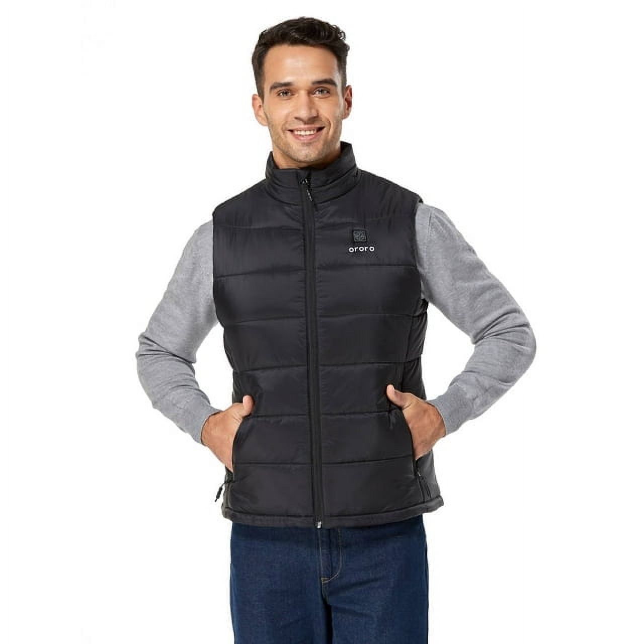 ORORO Men's Heated Vest with Battery, Heating Vest for Hiking Skiing Outdoors (Black, L) - image 4 of 12