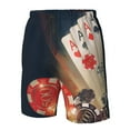thumbnail image 4 of Logiee Casino Poker Chips Print Mens Swim Trunks Quick Dry Board Shorts,Breathable Hawaii Beach Shorts Swimwear Bathing Suits-3X-Large, 4 of 6