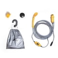thumbnail image 4 of plegable y cabezal de con bomba de al , lavabo portátil plegable de 5 galones para acampar, caminar, , agua de - Amarillo DYNWAVEMX Bomba de ducha para lavadora de coches, 4 of 8