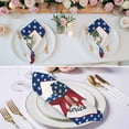 thumbnail image 2 of Cloth Napkins Set of 2 - 20x20 Inches, Independence Day Washable Reusable Table Napkins, 4th of July Patriotic Star Blue Red Flag Soft & Absortbent Dining Napkin for Party Wedding Hotel Restaurant, 2 of 8