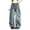 Blue, variant on Xijirk Girls Pants,Cargo Denim Pants Wide Leg with Big Pockets Fall Fashion Casual for Youth Denim Trousers Cargo Jeans,Blue,13-14 Years