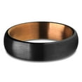 thumbnail image 2 of 6mm Black Tungsten Wedding Ring,Espresso Wedding Ring,Tungsten Carbide Ring,Engagement Ring,Black Wedding Ring, 2 of 4