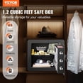 thumbnail image 2 of Caja fuerte de seguridad VEVOR de 1.2 pies cúbicos con teclado digital y 2 llaves, 2 of 9