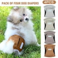thumbnail image 3 of Paw Legend 4 Pack Washable Dog Diapers Male Dog Belly Bands for Male Dogs Diapers Reusable Puppy & Doggie Diapers Male (Small), 3 of 7
