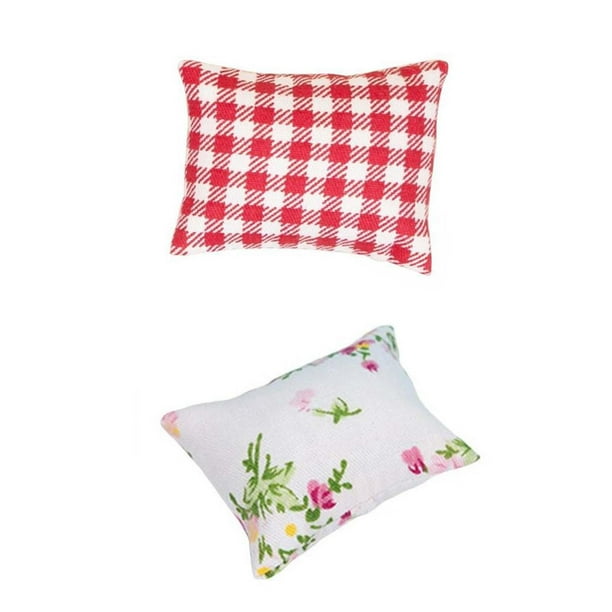 1/12 Casa De Muñecas Cojín Simulado Para Accesorios De Fotografía De Casa De Muñecas Estilo Infantil /12 Casa De Muñecas Tiro Almohada Simulada Para Accesorios De Fotografía De Casa De