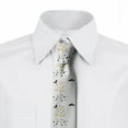 thumbnail image 3 of Men's Tie, Bare Trees and Birds, 3.7", Multicolor, by Ambesonne, 3 of 4