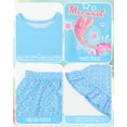 thumbnail image 2 of Girls Pajamas Summer Toddler Girl Pajamas Sets Short Sleeve Girls' Cute Sleepwear Pjs Size 3-10, 2 of 2
