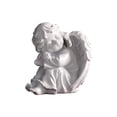 thumbnail image 2 of Tuvgenk White Cherub Statues Set of 4, Resin Angel Figurines for Home Decor, Praying and Hugging Sculptures for Shelf Mantel and Memorial Gift, 2 of 6