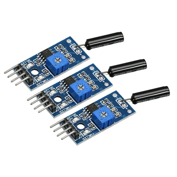 High Sensitive Vibration Switch Sensor Module SW-18010P Normally Open Alarm Sensor Module for Arduino 3 pcs