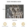 thumbnail image 2 of PIKWEEK Wild Wolf Canvas Wall Art: Lovely Animals in Nature Forest Painting Wildlife Art Print for Bedroom, 2 of 5