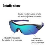 Polarized Sports Sunglasses for Men Women Youth Baseball Fishing Cycling Running Golf Motorcycle Tac Glasses UV400