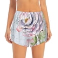 thumbnail image 2 of Goofa Vintage Rose Printed Women 2 in 1 Running Shorts,Quick Dry Athletic Workout Shorts,High Waisted Athletic Shorts with Liner Pockets-XX-Large, 2 of 9