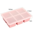 thumbnail image 6 of Mdesiwst Silicone Ice Cube Mold Ice Cube Mold 6/8 Grids Silicone Ice Making Tray Easy Release Large Square Cube Mold for Home Kitchen Ice Cube Tray, 6 of 8