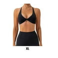 thumbnail image 2 of Hi,Fancy 1 Set Chinlon Nylon Sports Underwear Solid Color Replacement Breathable Wire Free Running Jogging Bodybuilding Vest Bra Black XL, 2 of 6