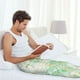 thumbnail image 5 of Balery Green And Gold Abstract Marble Pantalones de pijama para hombre, pijama ultraligero, pantalón de descanso-Large, 5 of 6