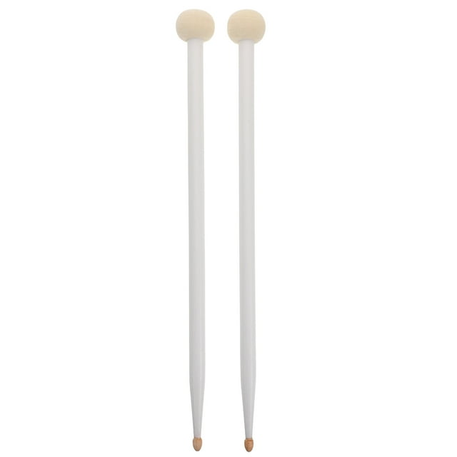 IFANLANDOR 2Pcs Wood Rhythm Sticks for Percussion White with Balanced Strike for Practice Session Musicians