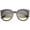 Black-Silver / Lavender, variant on sunglassLA Unisex Modern Metal Temple Tinted Lens Oversize Round Horn Rimmed Sunglasses (Black-Silver / Lavender) - 55mm