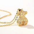 thumbnail image 1 of Fashion Women's 18K Gold Plated Funky Glitter Golden Bear Pendant Necklace Jewelry, 1 of 5