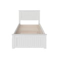 thumbnail image 3 of Leo & Lacey Solid Wood Urban Twin Trundle Platform Bed in White, 3 of 8