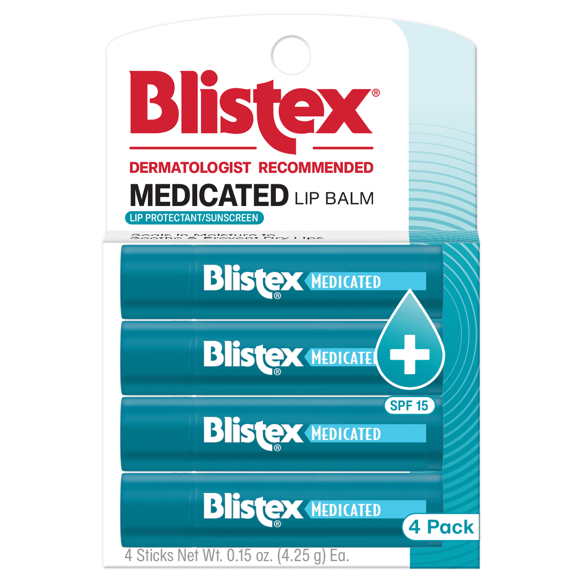 (2 pack) Blistex Medicated Balm 4pk 0.15oz