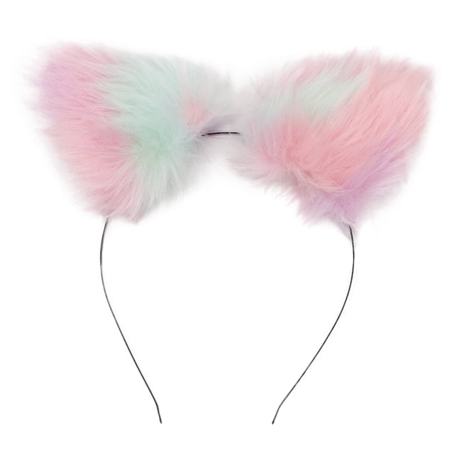 Accesorios para el cabello con diseño de orejas de gato de peluche de colores, horquillas, diademas, joyas decorativas (n.° 1)