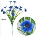 thumbnail image 2 of 21 Pcs Artificial Flowers,UV Resistant Bundles Faux Silk Flowers for Wedding,Indoor Outdoor Home,Garden,Kitchen,Office Table Decorations(Blue), 2 of 6