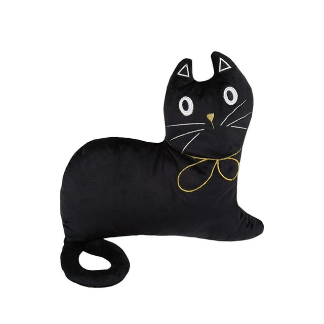Coussin d'Halloween Mignon Minimaliste Décoratif pour Chats et Parfait pour la Décoration Intérieure