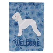 Carolines Treasures CK6121CHF Bedlington Terrier Welcome Flag Canvas House Size Large multicolor
