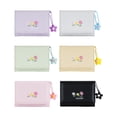 thumbnail image 3 of Huhudde Trifold Wallet Coin Bag Floral Print Wallet PU Leather Change Purse Simple Short Purse with Card Holde Pendant Wallet, 3 of 19