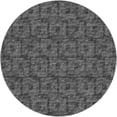 thumbnail image 2 of Addison Rugs Dream Shag Premium Machine Washable Transitional Squares Black Round Rug, 8' x 8', 2 of 8