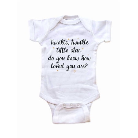 Twinkle Twinkle Little Star. do You Know How Loved You are? Nursery Rhyme Baby Bodysuit Shower Gift Surprise