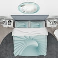 thumbnail image 3 of Designart '3D Illustration of Blue Tunnel' Modern & Contemporary Duvet Cover Set, 3 of 4