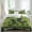 Forest Green, variant on Happy St. Patrick's Set of 4 Bedding Quilt Covers, Legs Coin Green Shamrock Leaf Vintage 4-Piece Bed Sheet Set with Extra Soft Bed Sheets Quilt Cover Pillowcase, Queen
