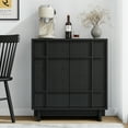 thumbnail image 2 of Laintene Sideboard Buffet Cabinet with Adjustable Shelves, Modular Storage Cabinet TV Stands for Living Room, Black 4 Pcs, 2 of 9