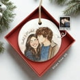 thumbnail image 3 of Custom Photo Ornament, Personalized Watercolor Ornaments, Christmas Ornaments 2025, 3 of 6
