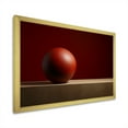 thumbnail image 2 of Designart "Deep Red Motion Sphere" Bowling Picture Framed Canvas Wall Art, 2 of 5