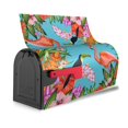 thumbnail image 3 of Bingfone Tropical Jungle Flamingo Magnetic Mailbox Cover Standard Size For Garden Yard Outdoor Decorations-25.5x21 In, 3 of 7