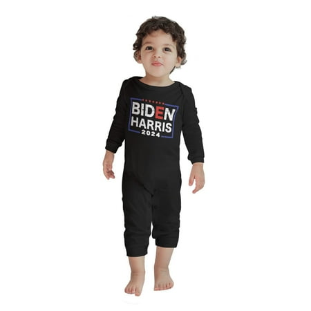 

Biden Baby Crawler Boy Girl Rompers Bodysuit Long Sleeve Jumpsuit Playsuit One Piece Outfit Clothes